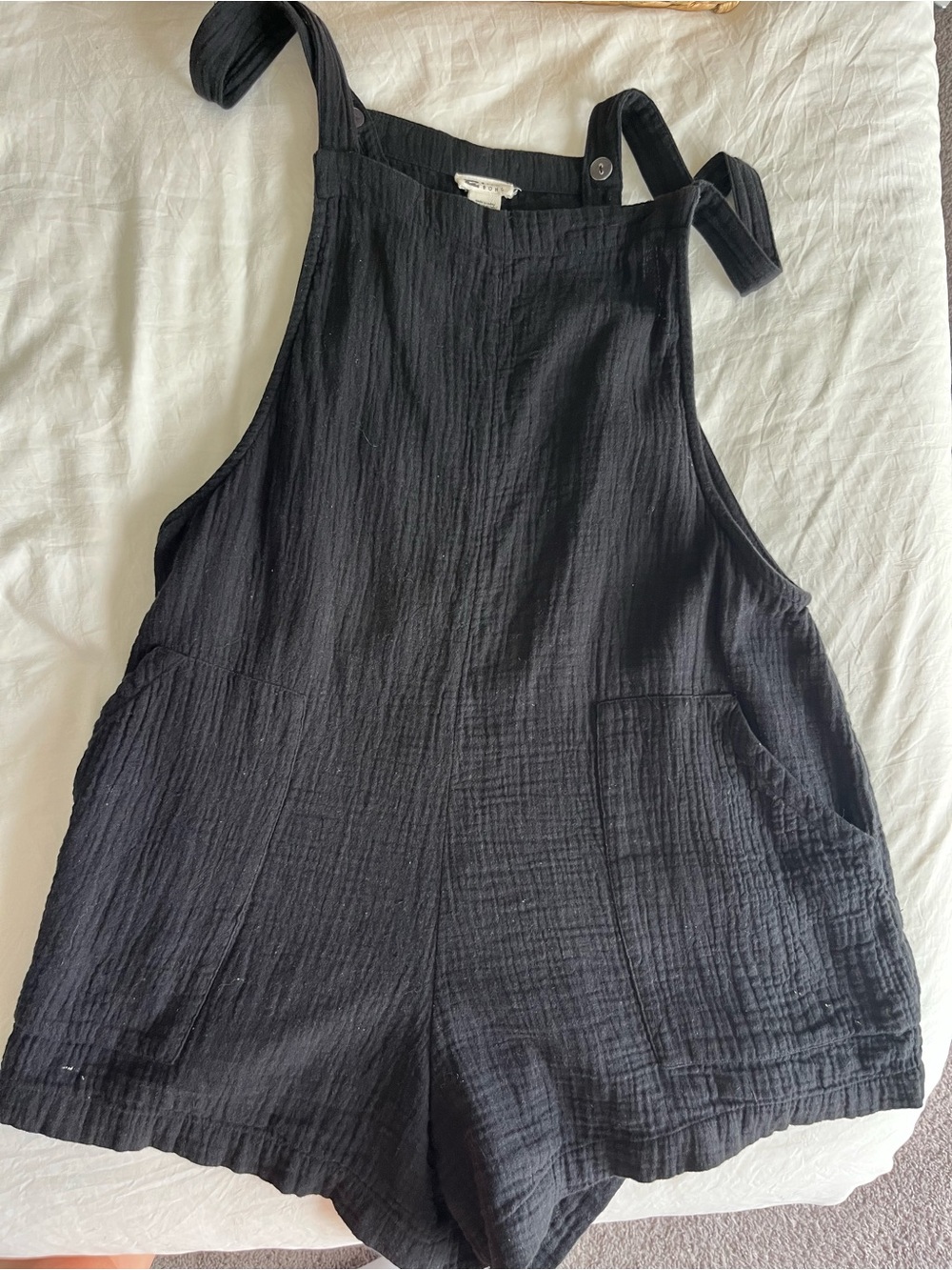 Billabong Black Gauze Short Romper